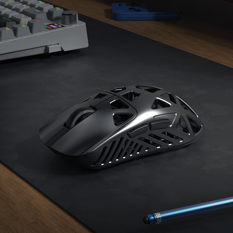 GM-012 Magnesium Alloy Hollow Exoskeleton Lightweight Gaming Mouse