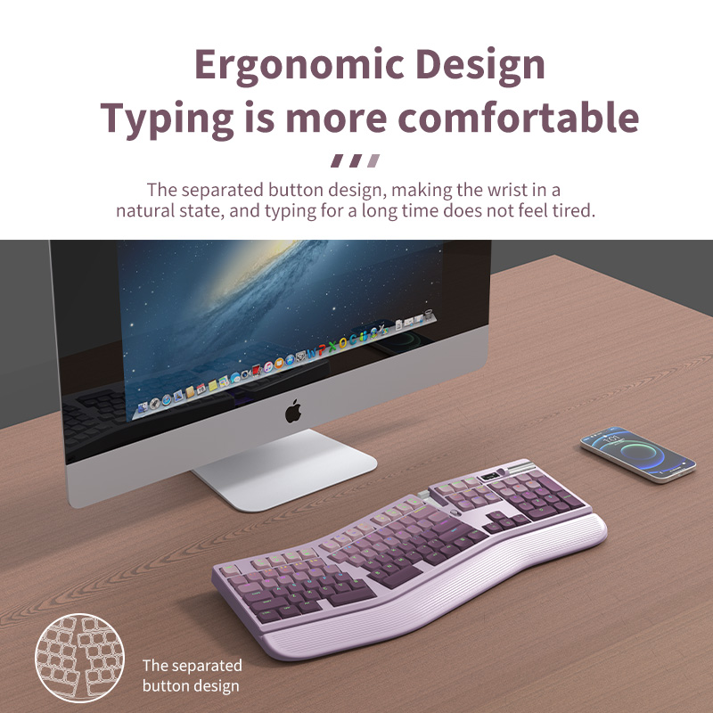 EK-001 人体工学矮轴机械键盘