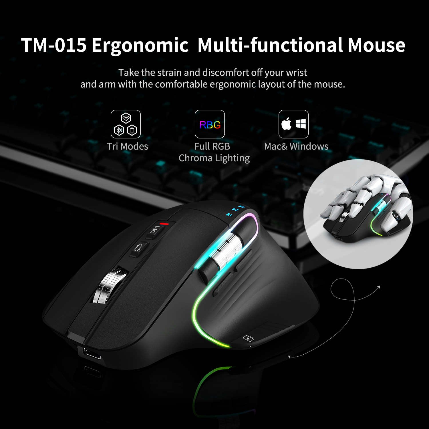 TM-015 Ergonomic Mouse