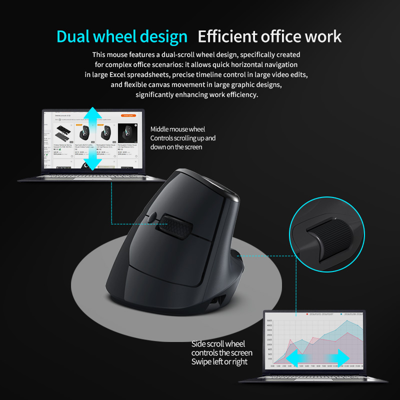 TM-023 Wireless Vertical Mouse